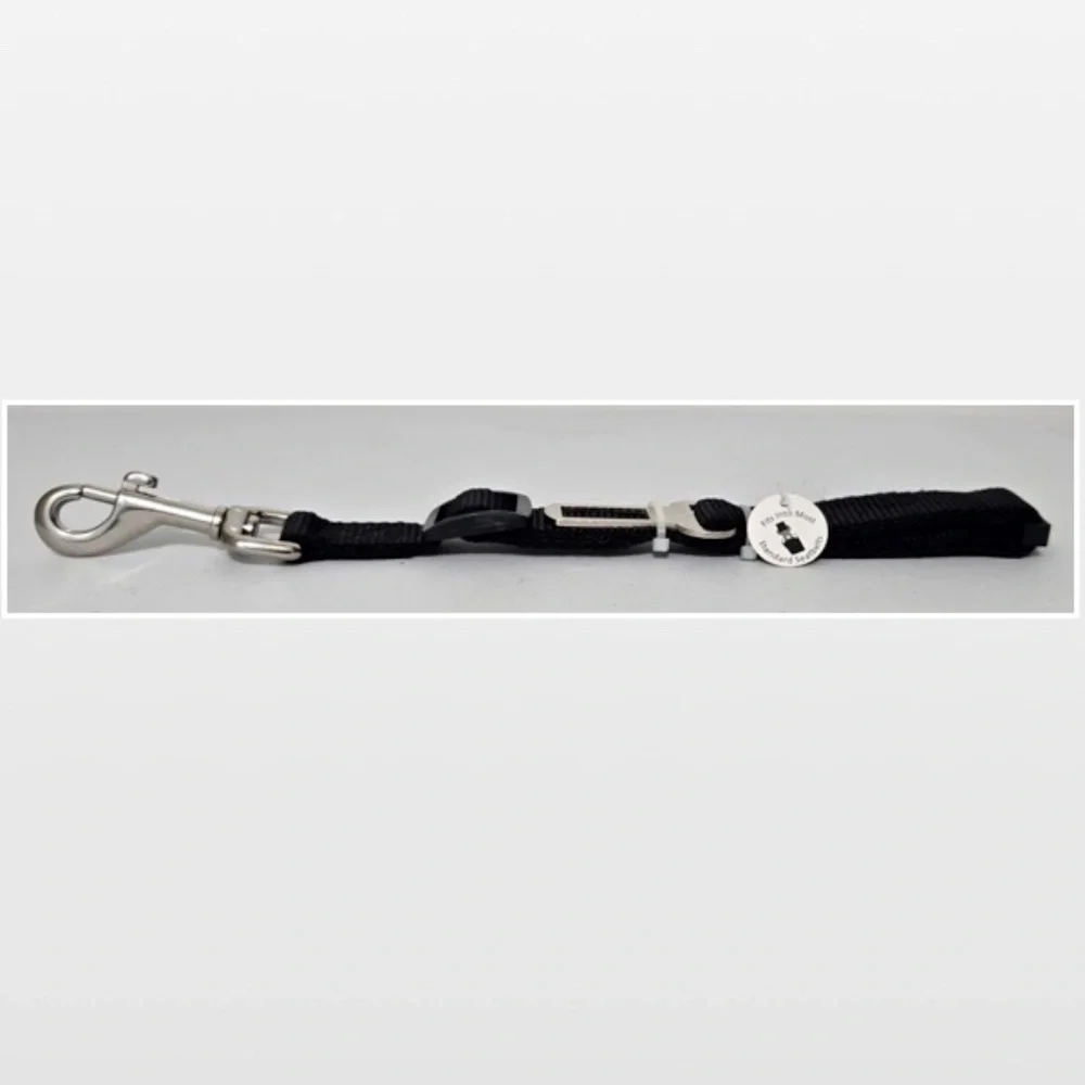 New Pet Dog Seatbelt Restraint Medium Leash Car Safety Black Silver Removable NW